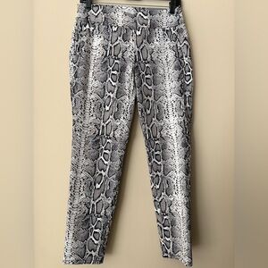 Van Heusen Snake Print Pants - Black and Gray
